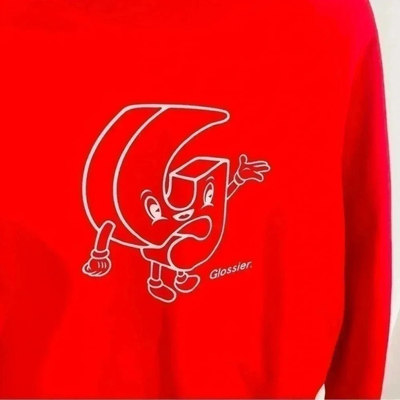 Glossier G Pal Graphic Crew Neck Sweatshirt - Picture 6 of 7
